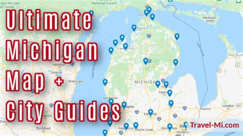 Cities In Michigan & Interactive Map .